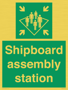 Shipboard assembly station
